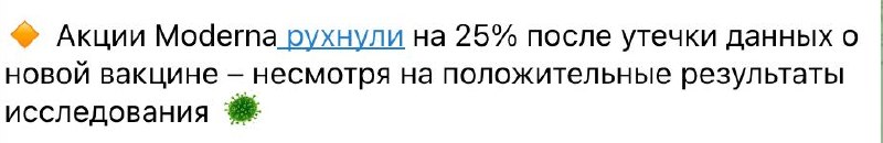 График падения акций фармкомпании на бирже